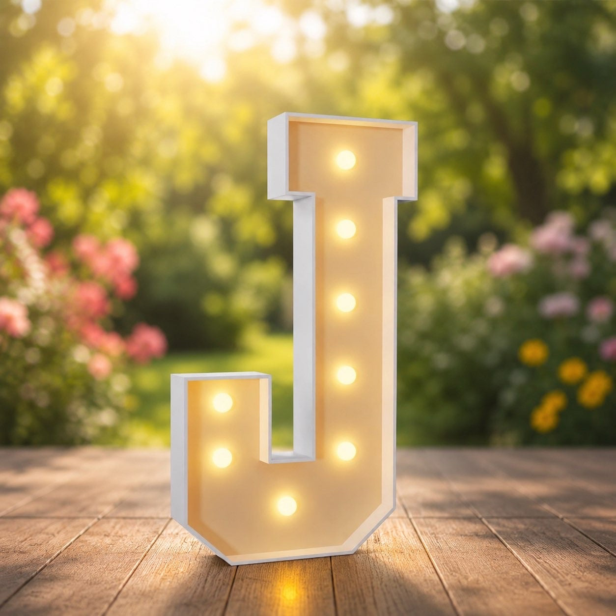 Lettre lumineuse « J »