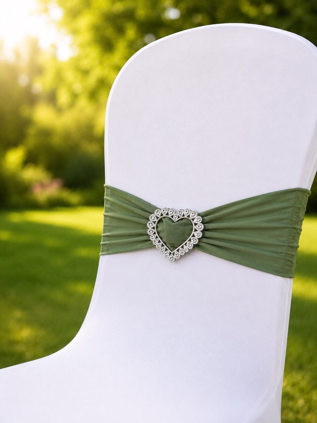 Bandes de chaise avec boucle décorative