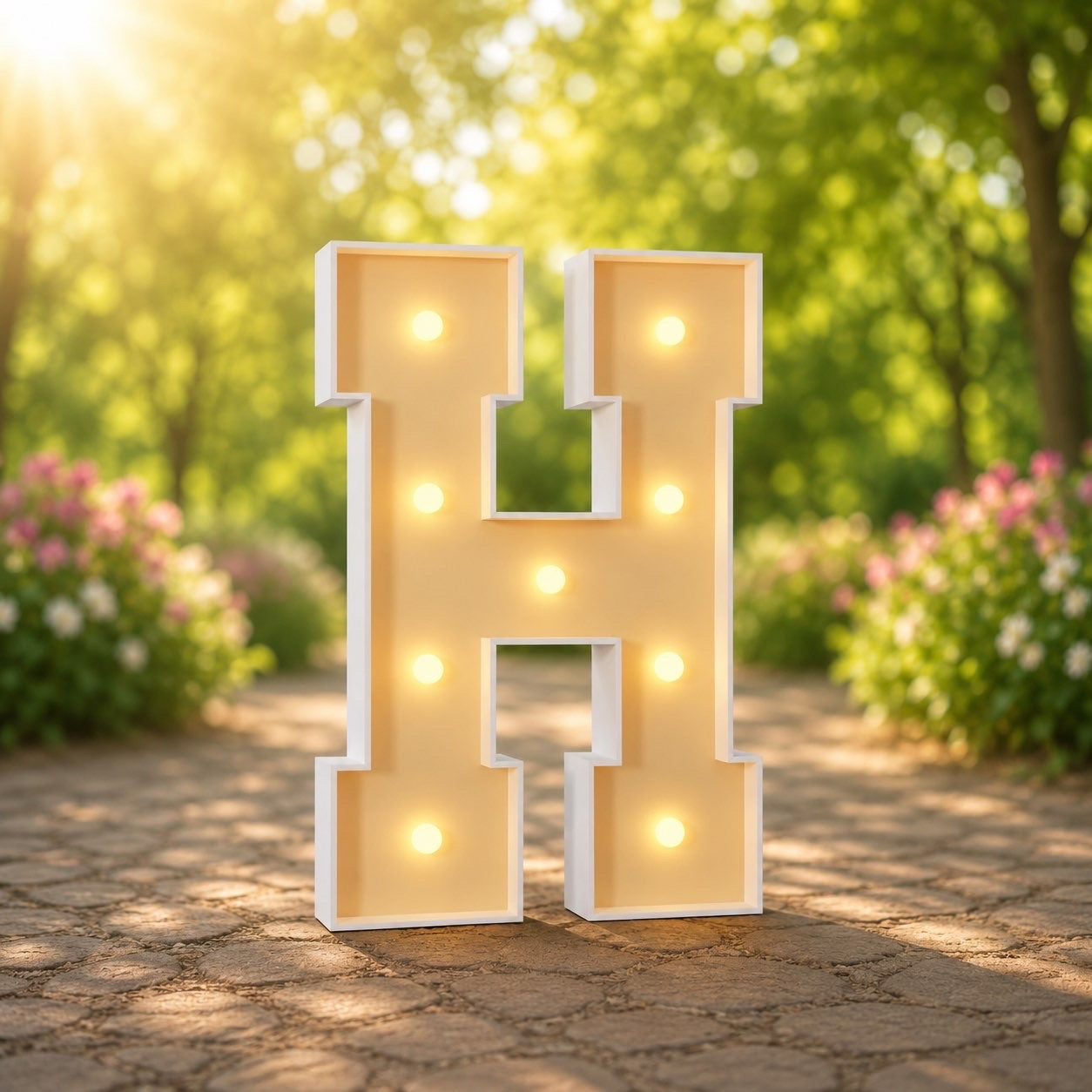 Lettre lumineuse « H »