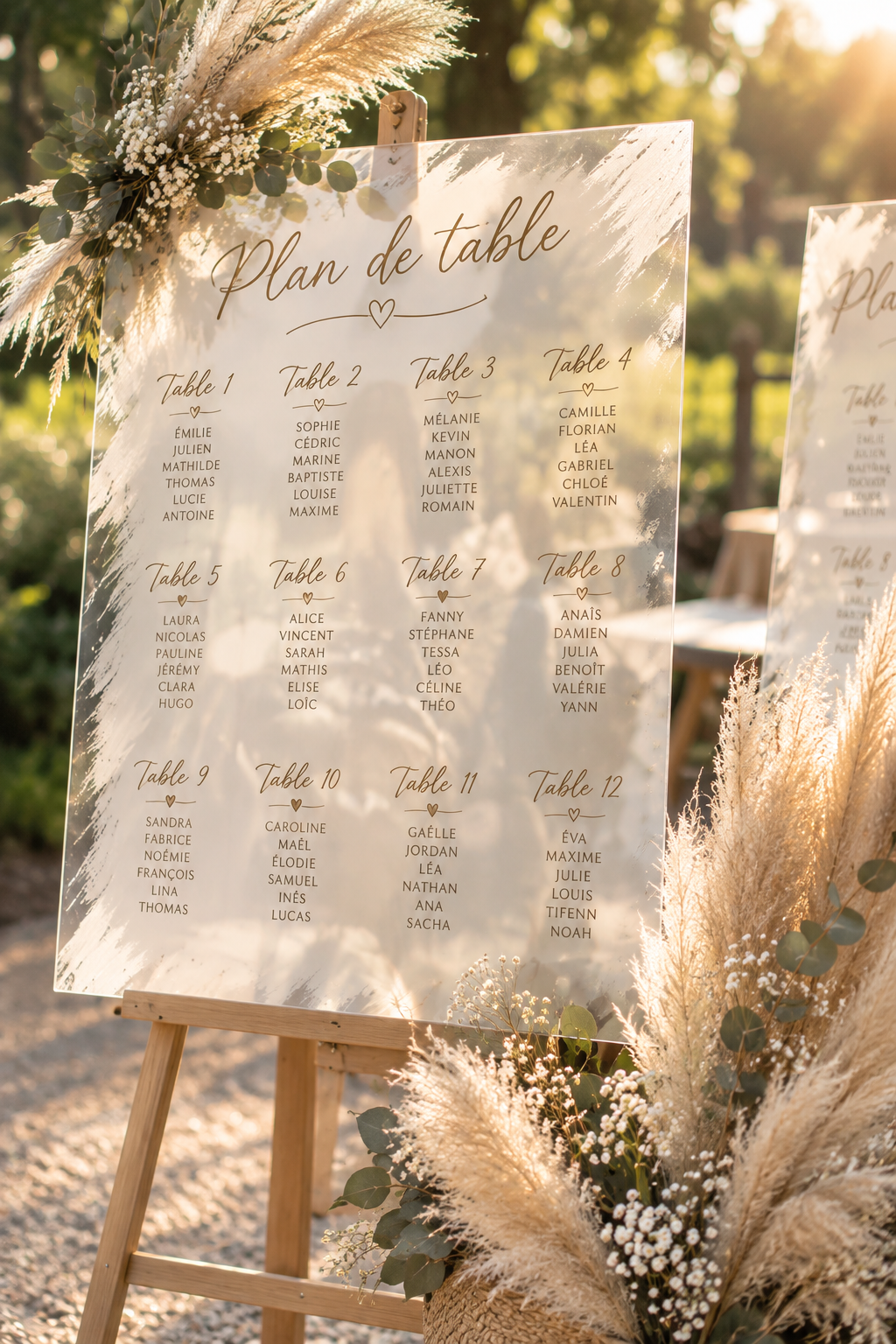 Plan de table personnalisé
