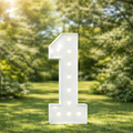 Chiffre géant lumineux 1