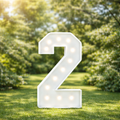 Chiffre géant lumineux 2