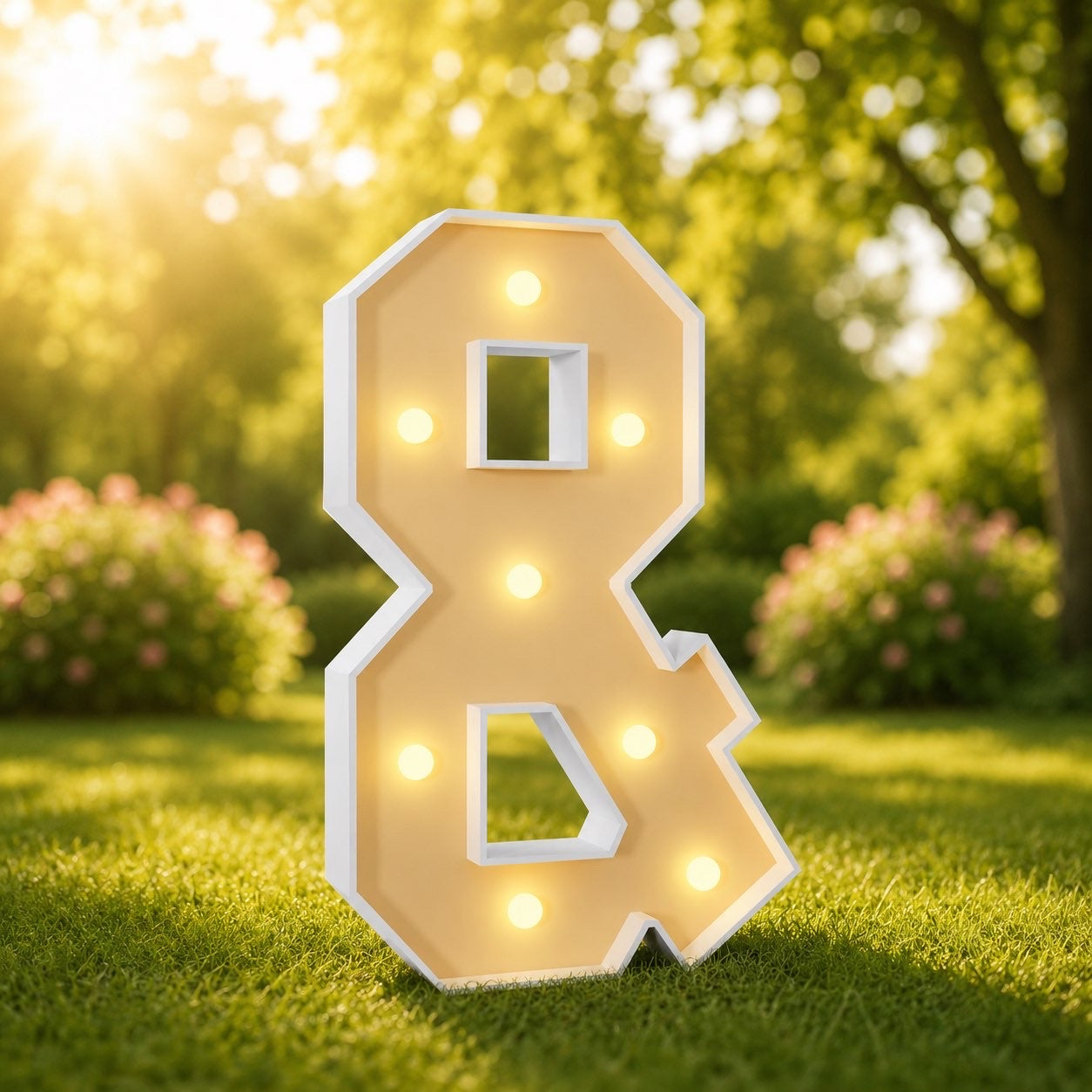 Lettre lumineuse « & »