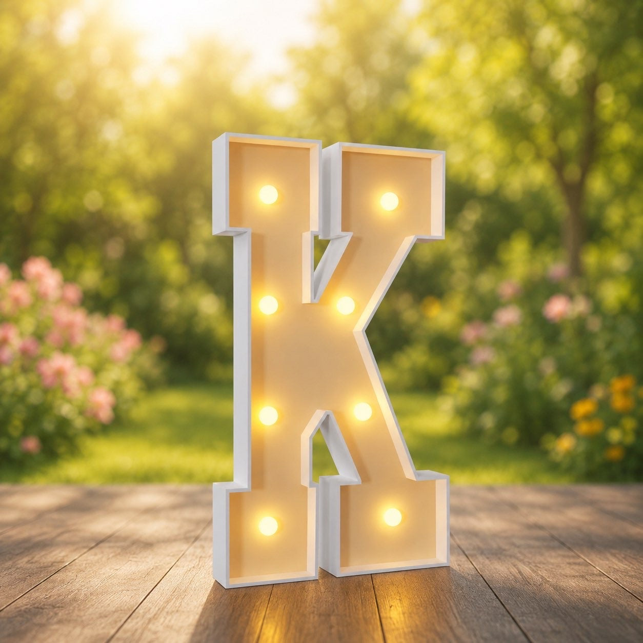 Lettre lumineuse « K »