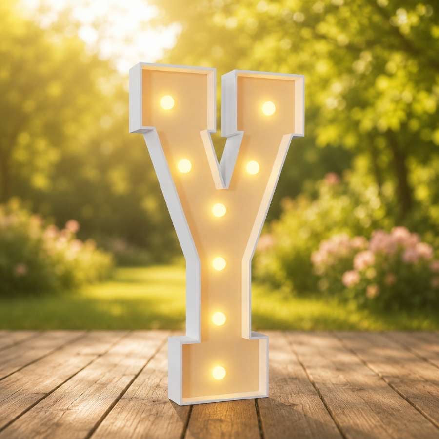 Lettre lumineuse « Y »