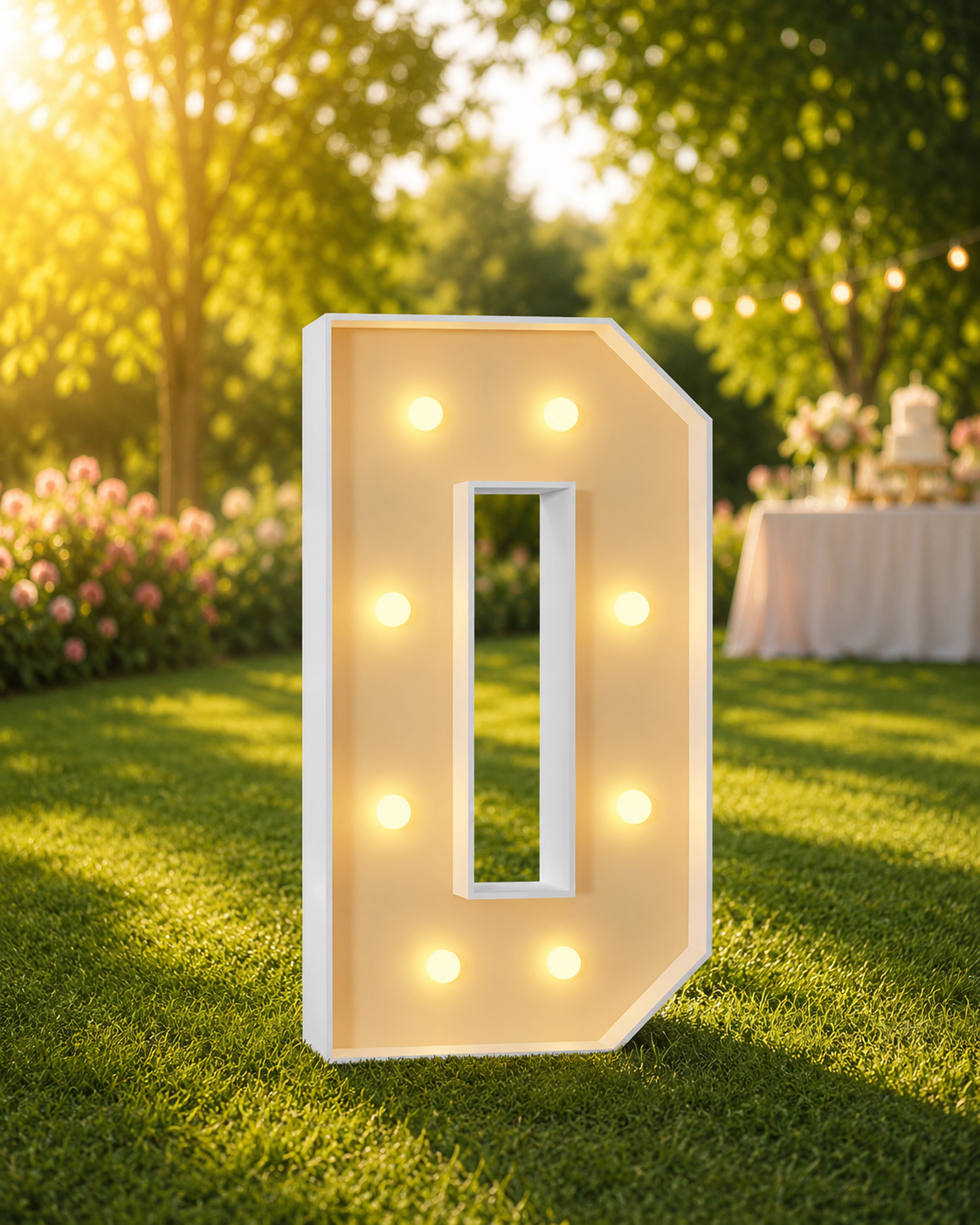 Lettre lumineuse « D »